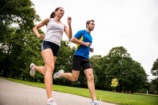 Jogging provides an aerobic workout.