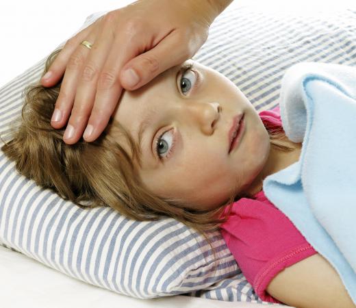 A high fever may cause a child to hallucinate.