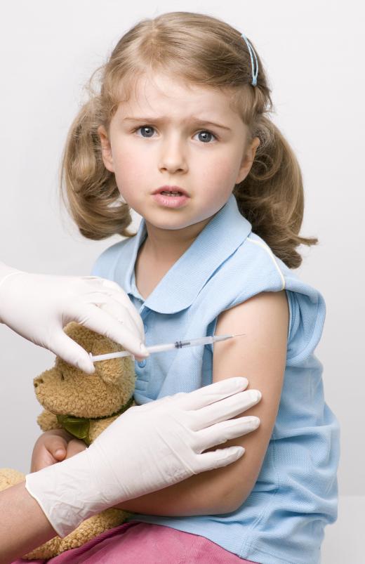 The tetanus shot is part of a series of shots children get between two months and six years.