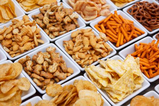 Salty snack foods are unhealthy for most people due to the risk for hypertension.