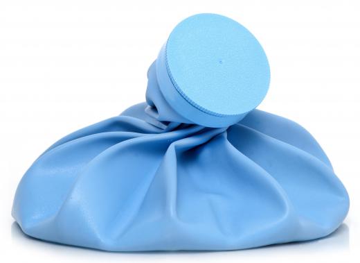 An ice pack can reduce swelling from an insect bite.