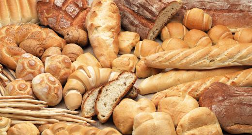 Most breads have gluten.