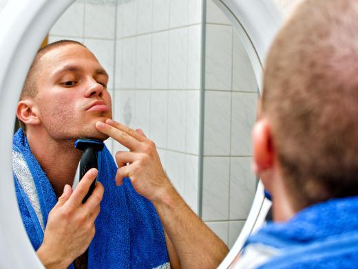 Skin abrasions from shaving may result in folliculitis.