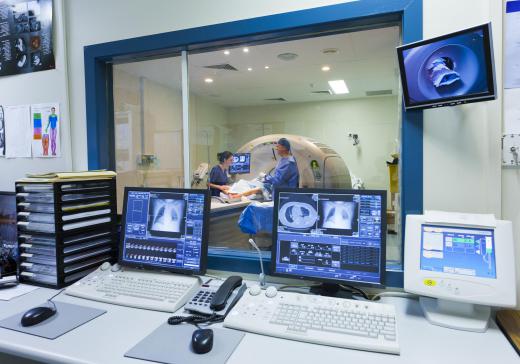 The radiologist or technician can view hyperintense lesions on T2 MRI images in real time from the observation room.