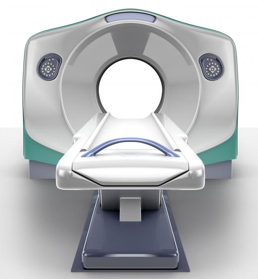 An MRI machine uses radiation to diagnose illness or injury.