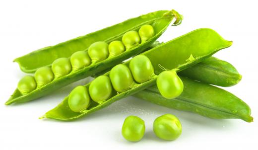 Green peas are a good source of folate.