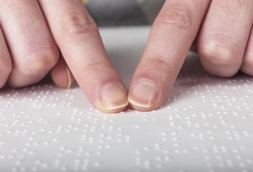 Braille can be adapted to computer keyboards for the blind.