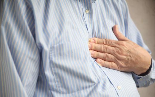 A torn pectoral muscle can lead to chest pain.