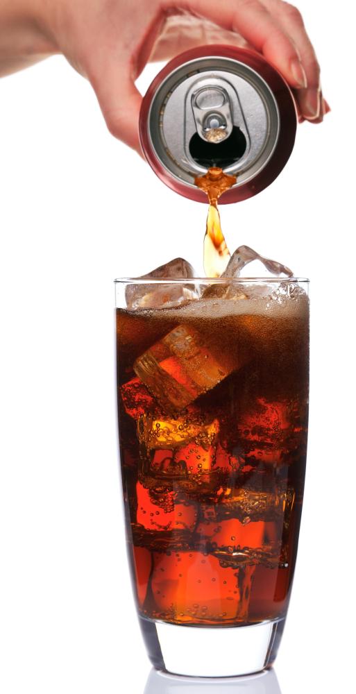 A glass of diet soda, which is allowed on the Stillman diet.