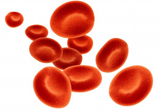 Red blood cells exist in blood along with blood plasma.