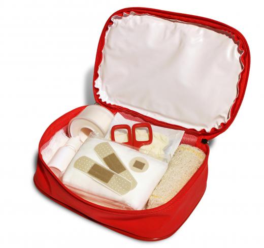 First aid kits should contain gauze bandages.