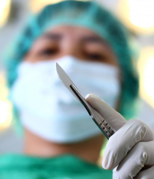 Surgeons may use scalpels during tendon release procedures.