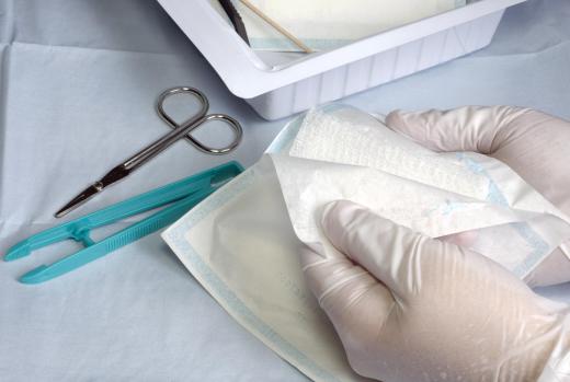 Gauze pads are typically pre-cut and individually wrapped to ensure the dressings remain sterile.