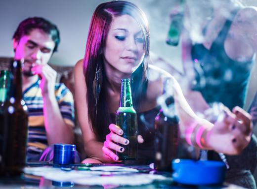 Youth adults suffering from reactive attachment disorder may turn to drugs and alcohol.