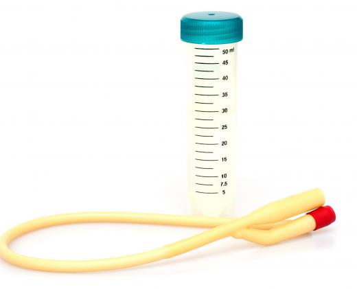 A urinary catheter.