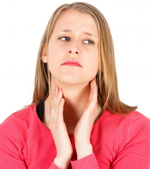 Symptoms of gonorrhea of the mouth may include swollen lymph glands in the neck.