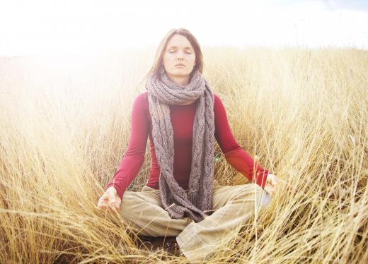 Zazen meditation is performed by sitting still with the eyes closed.