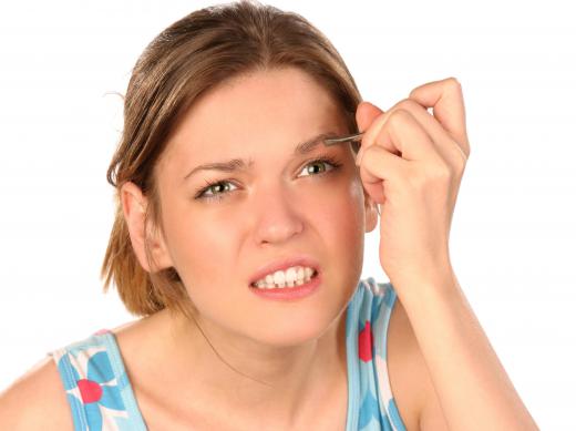 Irritation of the eyebrow from tweezing can cause eyebrow pain.